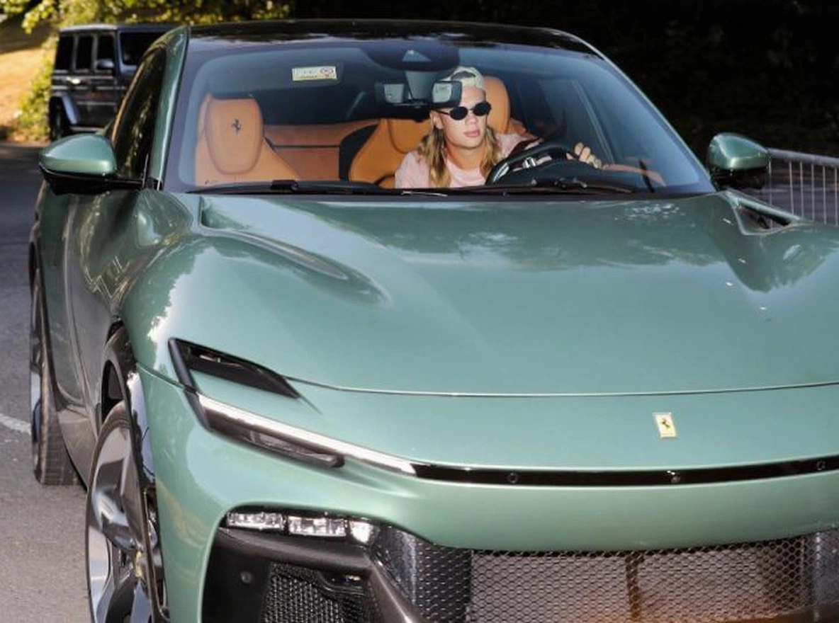 Haaland Arrives at Man City Training Ground in £500k Ferrari